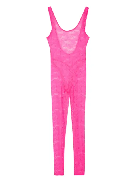 Maison Close Flashback Néon open-back catsuit Pink 562675