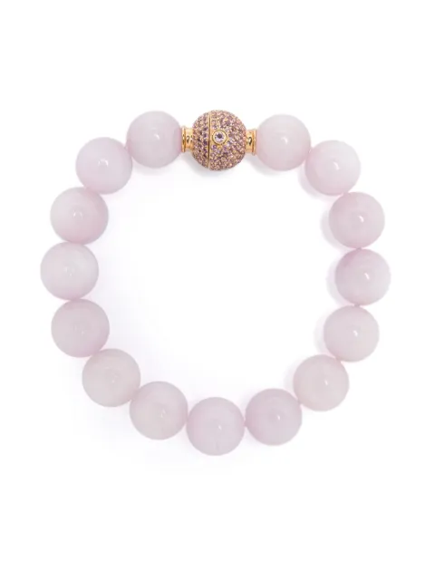 Octavia Elizabeth 18CT yellow gold Orb kunzite amethyst bracelet Pink BRBEKUAR24