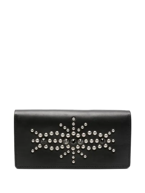 Yohji Yamamoto stud-embellished wallet Black HUA03734