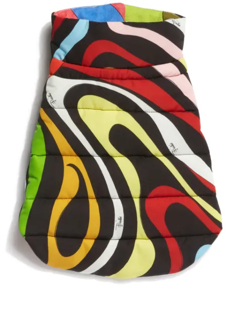 PUCCI Marmo-print padded dog coat Black 4UAG014U220