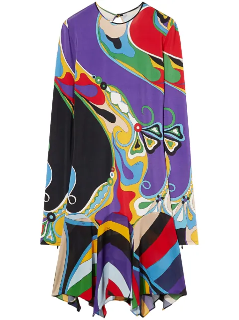 PUCCI Orchidee-print mini dress Purple 4UJG454U737