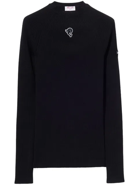 PUCCI logo-patch jumper Black 4UKM094U951
