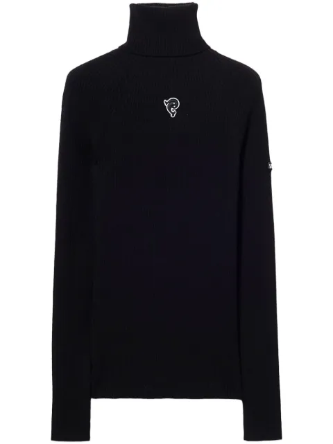 PUCCI logo-appliqué roll-neck sweater Black 4UKM104U951