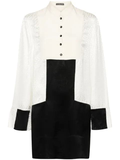 Alexander McQueen jacquard mini dress Black 384938