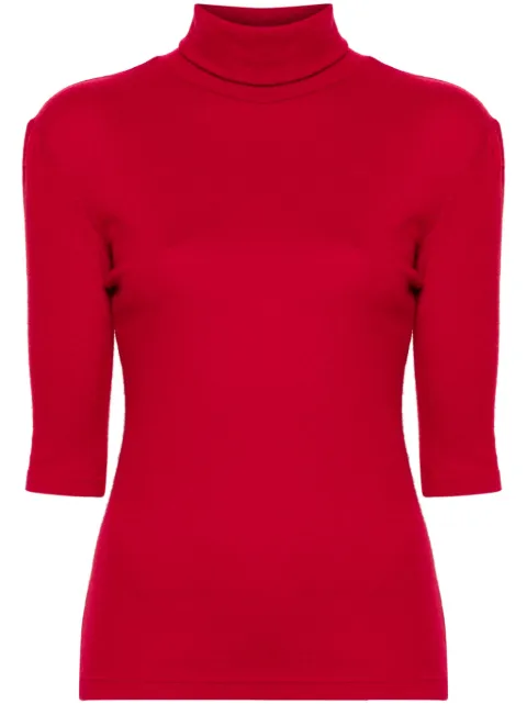 Yohji Yamamoto roll-neck top Red FJT68171