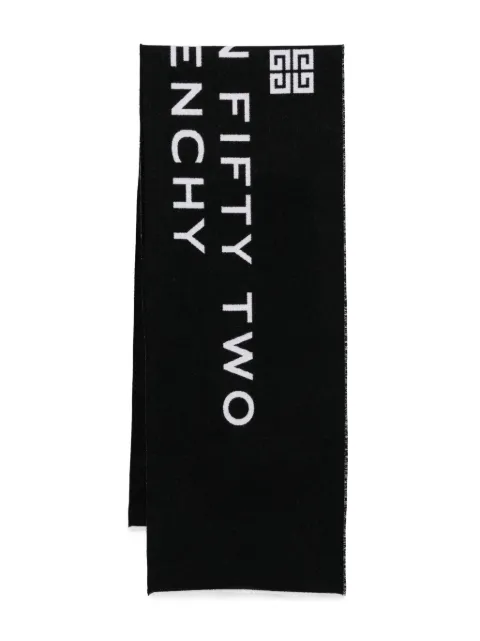 Givenchy jacquard-logo scarf Black GV5525J6120