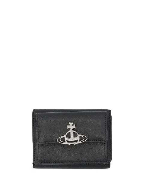 Vivienne Westwood Orb plaque trifold wallet Black 5115002UWL001NN401