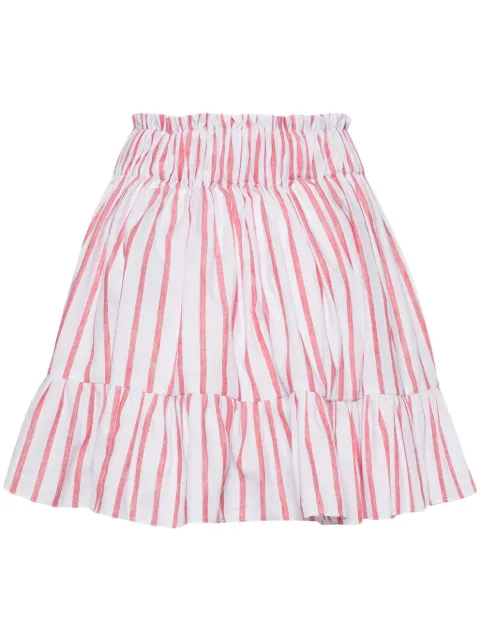Bambah striped mini skirt White BMFW2410