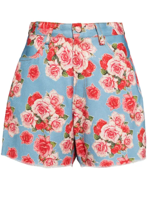 Bambah Rose denim shorts Blue BMFW2402