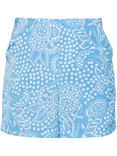 Bambah Azalea high-waisted shorts Blue BMFW2445