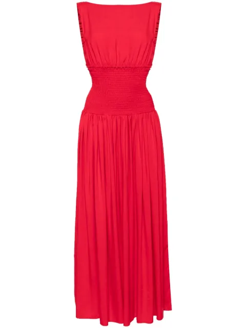 Bambah ruched backless dress Red BMFW2405