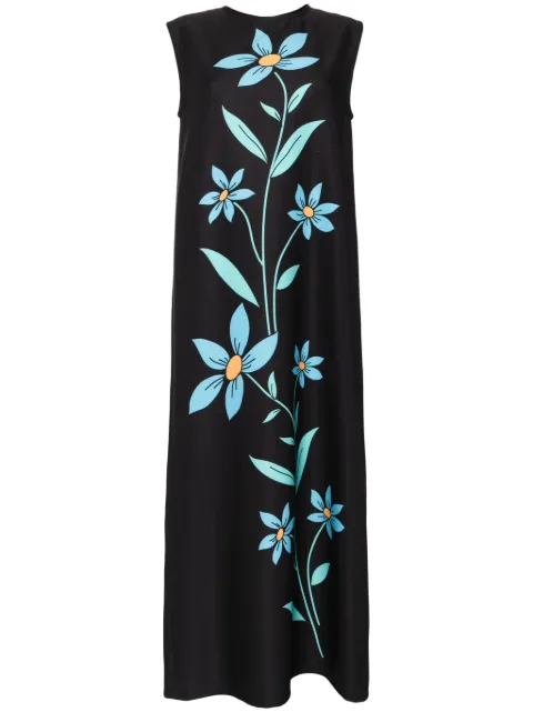 Bambah Hibiscus sleeveless dress Black BMFW2415