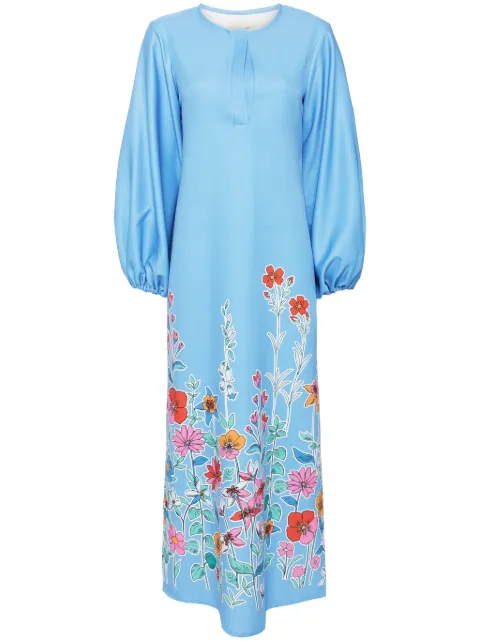 Bambah Hibiscus Tuscan dress Blue BMFW2431
