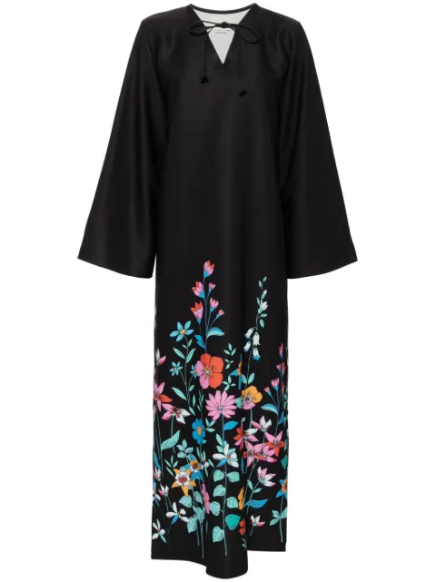 Bambah Hibiscus Moza dress Black BMFW2456