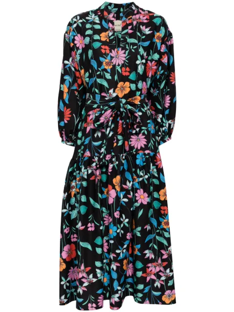 Bambah Hibiscus Gardenia dress Black BMFW2438