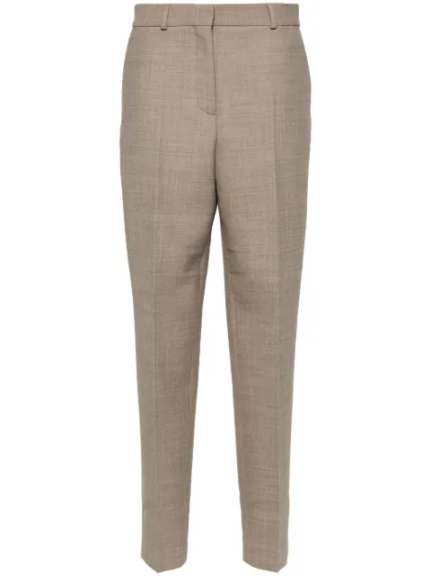 TOTEME mélange-effect trousers Brown 244WRB0228FB0061031