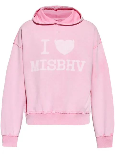 MISBHV logo-print cotton hoodie Pink 241M205