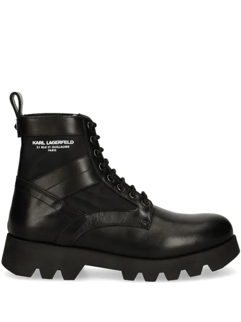 Karl Lagerfeld KL11164 leather boots Black KL11164