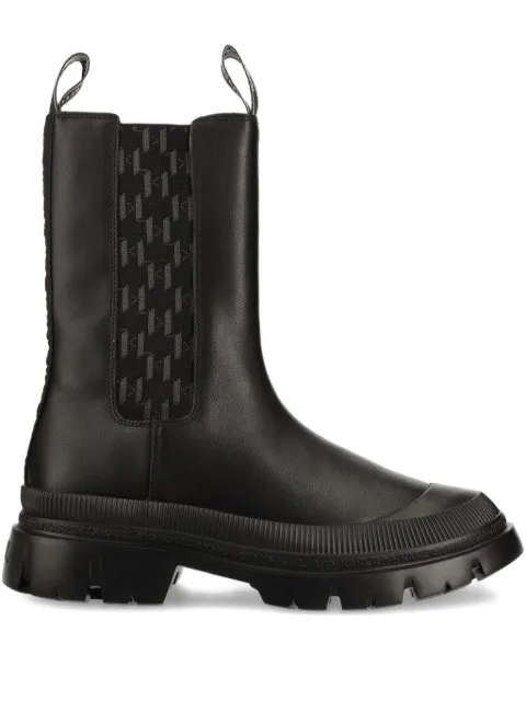 Karl Lagerfeld leather boots Black KL25260