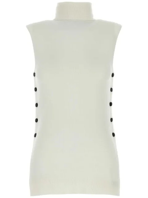 Giorgio Armani mock-neck wool top White 6DAK01AM25Z