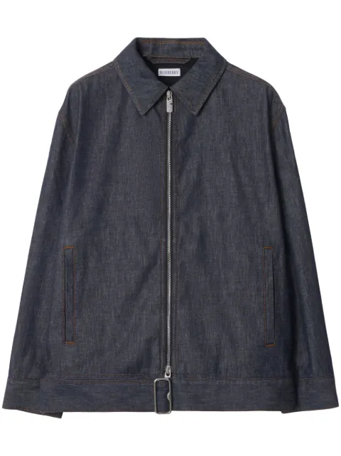 Burberry belted denim jacket Blue 8092135