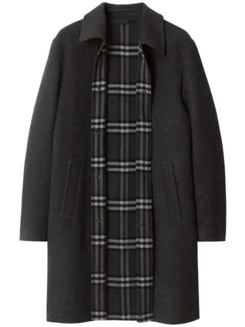 Burberry mid-length wool car coat Grey 8095542