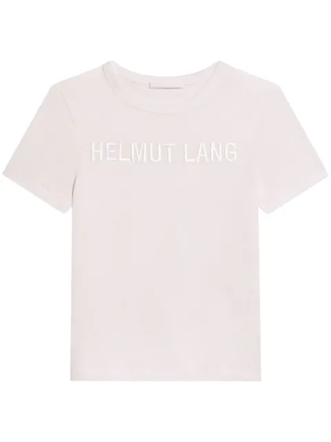 Helmut Lang logo-embroidered T-shirt White O06HW505