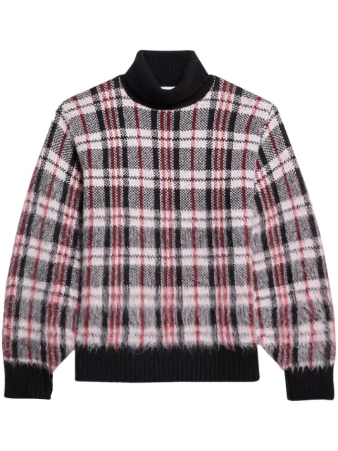 Helmut Lang plaid-check jumper Black O06HW798
