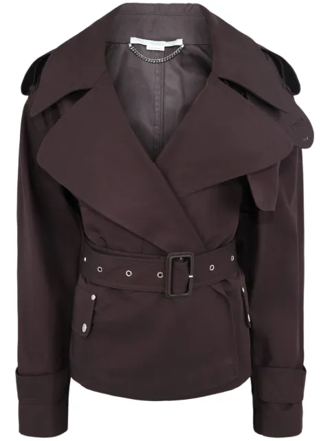 Stella McCartney belted cropped trench jacket Brown 6700413AU450