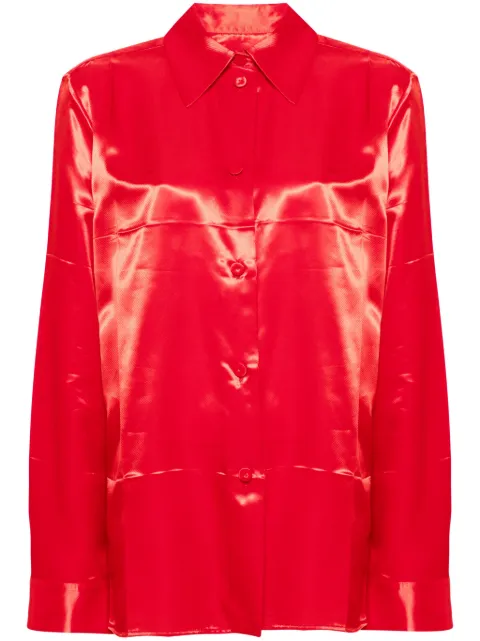 Jil Sander diagonal shirt Red J03DL0180J65248