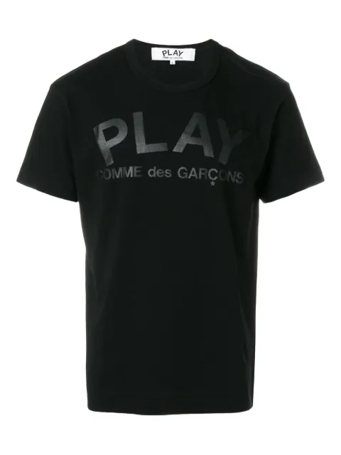 Comme Des Garçons Play logo-print cotton T-shirt Black AXT188051