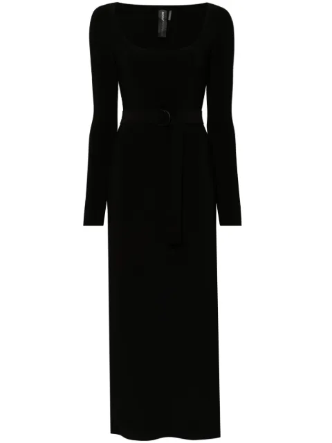 Norma Kamali scoop-neck maxi dress Black KK4233PLC18001