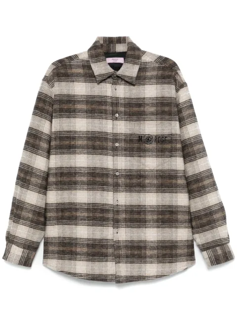 Martine Rose check-pattern overshirt Brown 427WP04709