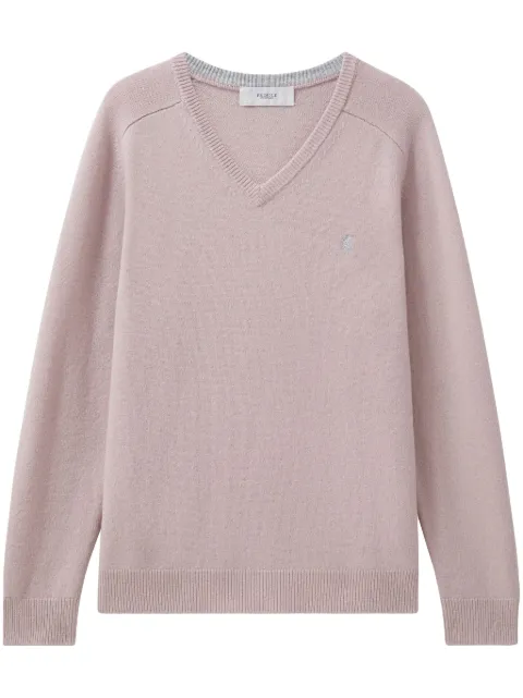 Pringle of Scotland wool v-neck sweater Pink PMC287