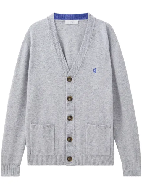 Pringle of Scotland wool v-neck cardigan Grey PMQ055