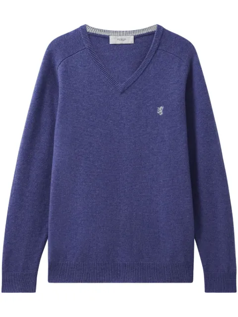 Pringle of Scotland wool v-neck sweater Blue PMC287