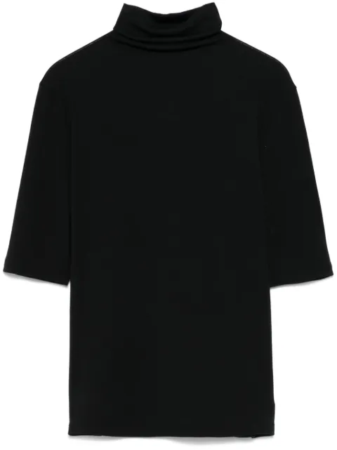 Vince elbow-Sleeve roll-neck top Black V054084588