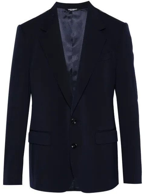Dolce & Gabbana single-breasted blazer Blue G2UK7TFUBBQ