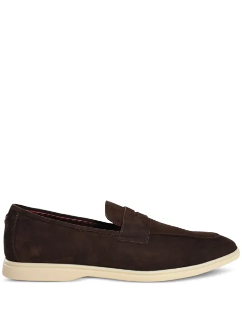 Bougeotte logo-appliqué detailing loafers Brown MLGSSUINAFCOFFEE