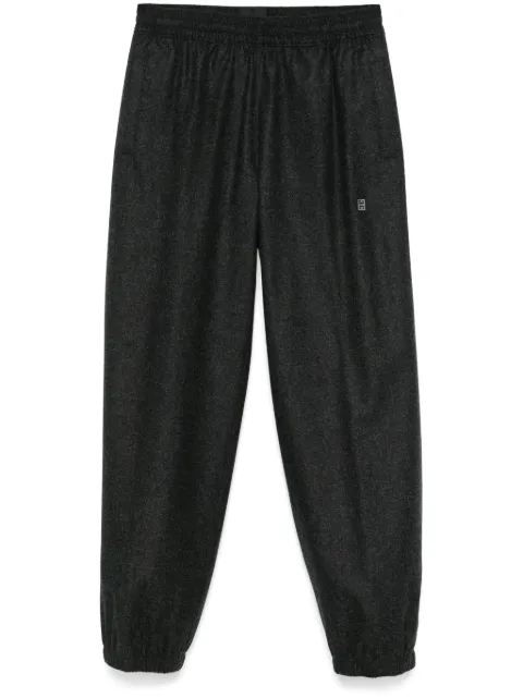 Givenchy 4G-motif wool trousers Grey BM51FJ15GW