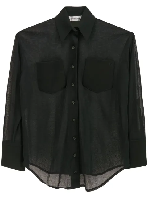 Victoria Beckham pocket-detail shirt Black 1324KTP005586A
