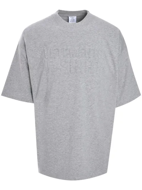 VETEMENTS Illusion logo T-shirt Grey UA65TR370G