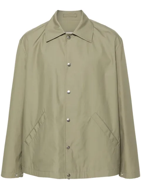 Jil Sander logo-print jacket Green J23BN0003J45026