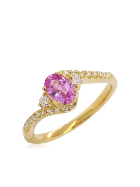 HYT Jewelry diamond and sapphire ring Gold RTH77804