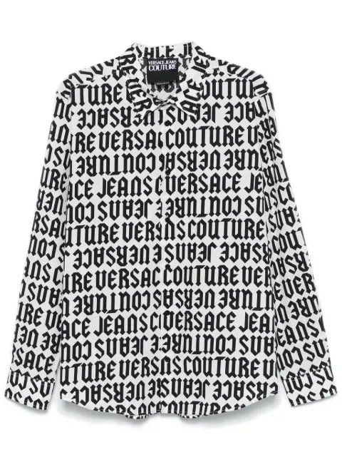 Versace Jeans Couture logo-print shirt White 77GAL2R0NS469