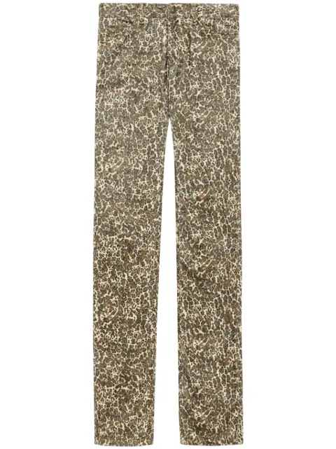 ISABEL MARANT Ferni straight trousers Brown PA0433FAB4G04I