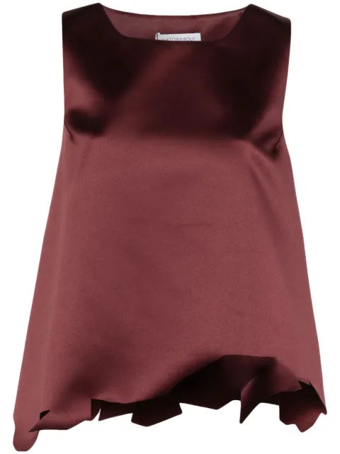 Viktor & Rolf raw-cut hem top Red TT0582227325