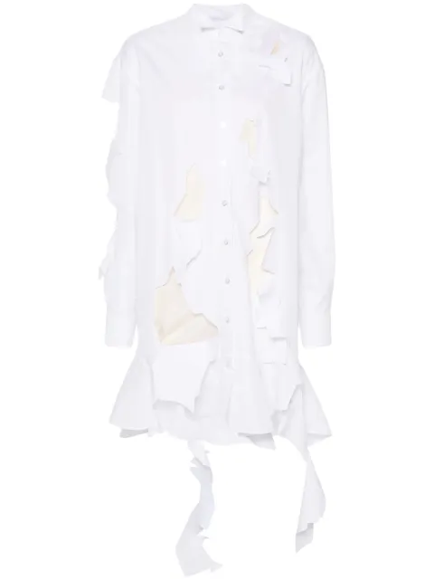 Viktor & Rolf cut out-detail shirt dress White TD0672111125