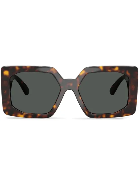 Versace Eyewear geometric-frame sunglasses Green VE4478U10887