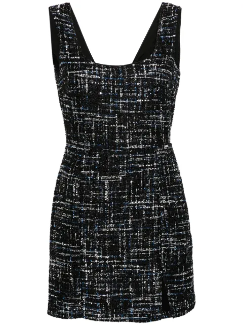LIU JO bouclé mini dress Black WF4479T1040